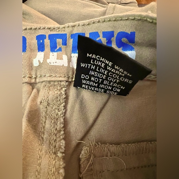 VIP Jeans Relaxed Joggers Essentials Khaki Relaxed Size 9/10 Stretch Cargos NWT - Picture 15 of 15